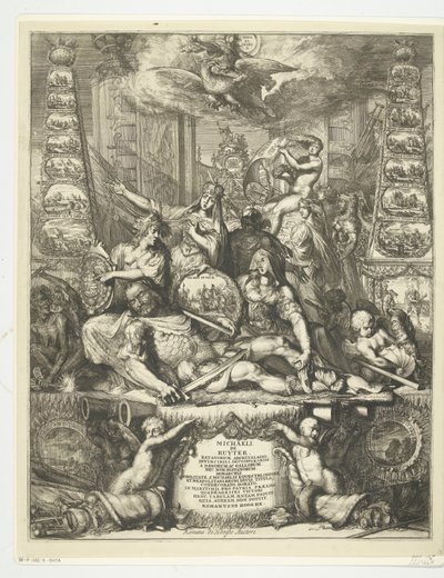 Alegoria śmierci Michiela de Ruytera, 1676 autorstwa Romeyn de Hooghe