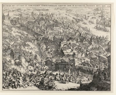Belgrad podbity przez Maksymiliana Emanuela, elektora Bawarii, 6 września 1688 r. autorstwa Romeyn de Hooghe