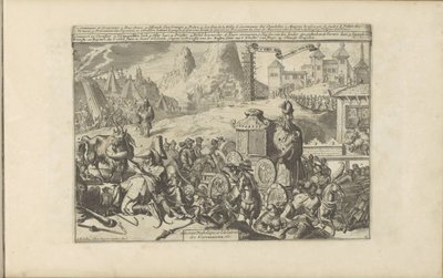 Akty Religijne i Ceremonie w Indiach Obsługa diabła i bożków / Service Diabolique et Idolatres des Circassiens itp. (tytuł na obiekcie) Les Indes Orientales et Occidentales et autres lieux (tytuł serii) autorstwa Romeyn de Hooghe