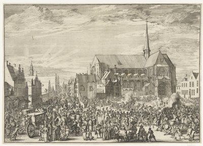 Wjazd Leopolda I do Brukseli, 1686 Wjazd Leopolda I do Brukseli po pokonaniu Turków, 1686 (tytuł serii) autorstwa Romeyn de Hooghe