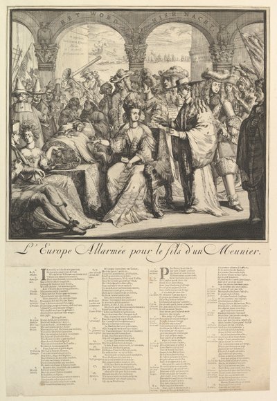 Zaalarmowana Europa. autorstwa Romeyn de Hooghe