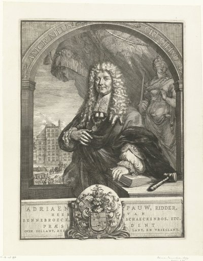 Portret Adriaena Pauwa autorstwa Romeyn de Hooghe