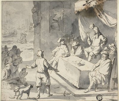 Scena z historii Holandii: Suplikanci przed Władcą autorstwa Romeyn de Hooghe
