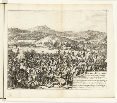Żużel w Aumale, 1592 Bitwa pod Aumale (tytuł na obiekcie) Wojny Flandrii (tytuł serii) autorstwa Romeyn de Hooghe