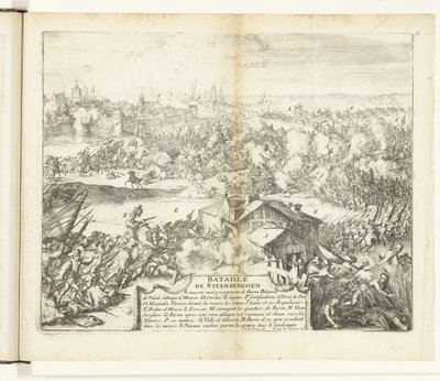 Bitwa pod Steenbergen, 1583 Bataille de Steenberghen (tytuł na obiekcie) Guerres de Flandres (tytuł serii) autorstwa Romeyn de Hooghe