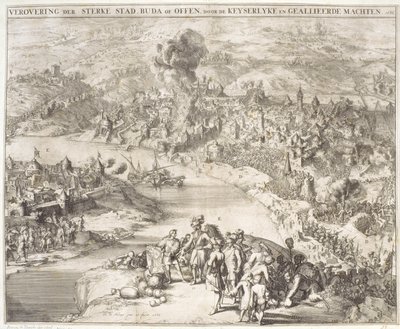 Oblężenie Budy w 1541, 1686 autorstwa Romeyn de Hooghe