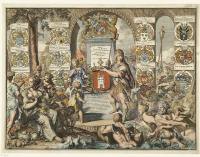 Druk tytułowy Caartboeck van Voorne, 1701 Voorne Caart-Boeck ze wszystkich wiosek i polderów położonych we wschodnim Lande i zachodnim Voorne (...) 7 czerwca 1695. Tak jak wtedy, gdy Bailliuw i Leenmannen byli wyżej wymienionymi i sąsiednimi Heeren. (tytuł autorstwa Romeyn de Hooghe