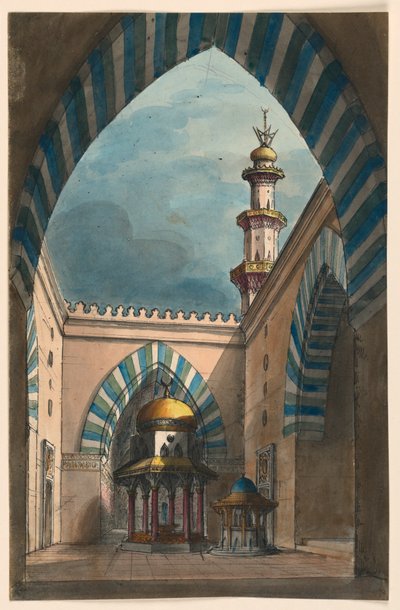 Scenografia, Orientalny Dwór autorstwa Romolo Achille Liverani
