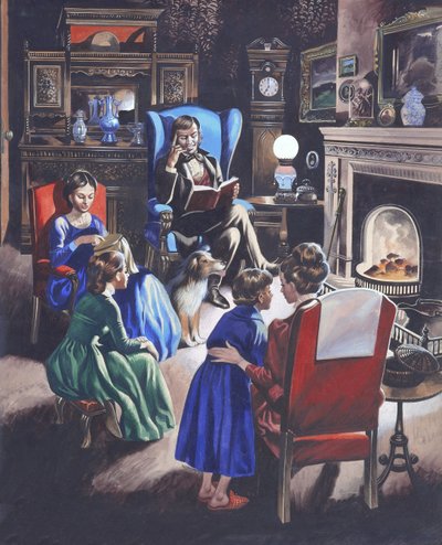 Dorastanie przez wieki: The Poor Little Rich Girls of Britain (gwasz na papierze) autorstwa Ron Embleton