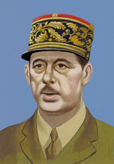 Portret Charlesa De Gaulle