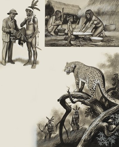 Chavante (gwasz na papierze) autorstwa Ron Embleton