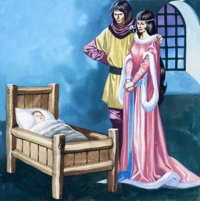 Legenda o Gudrun: Hagen zabija gryfa autorstwa Ron Embleton