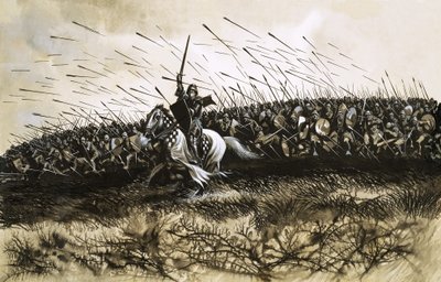 Niezidentyfikowana bitwa (Agincourt) autorstwa Ron Embleton