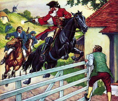 Przejażdżka Dicka Turpina do Yorku na koniu Black Bess autorstwa Ronald Simmons
