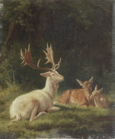 Jeleń w krajobrazie (olej na płótnie) autorstwa Rosa Bonheur
