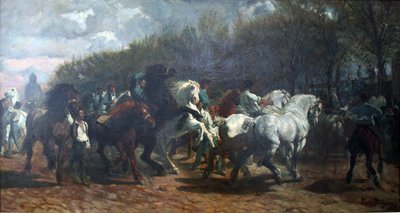 Targi koni autorstwa Rosa Bonheur