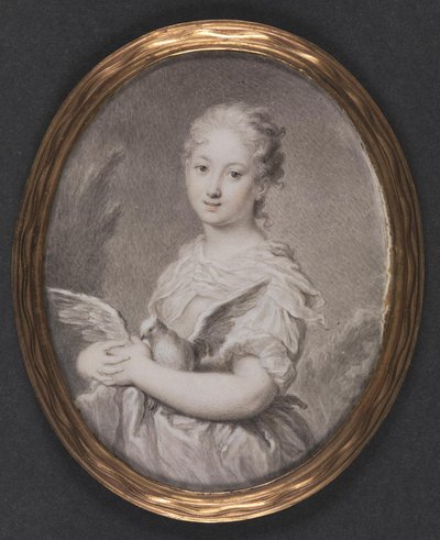Czystość. Młoda dziewczyna z gołębiem autorstwa Rosalba Carriera