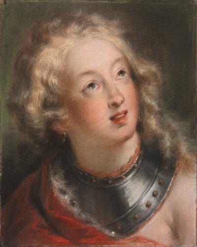 Głowa kobiety, pierwsza połowa XVIII wieku. autorstwa Rosalba Giovanna Carriera
