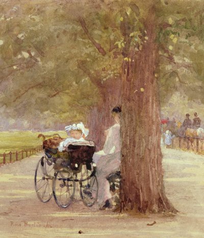 Odpoczynek w Rotten Row, 1892 autorstwa Rose Maynard Barton