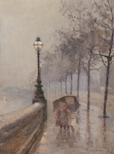 Dzieci na nabrzeżu (akwarela) autorstwa Rose Maynard Barton