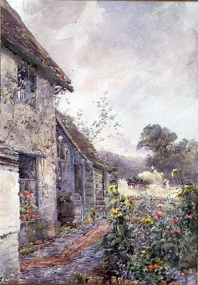 Podejścia Haycart (akwarela) autorstwa Rose Maynard Barton