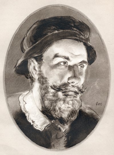 Benvenuto Cellini, z „Żywych biografii sławnych mężczyzn”. autorstwa Ross Gordon