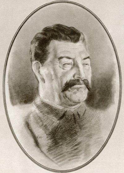Józef Wissarionowicz Stalin, z „Żywych biografii słynnych władców”. autorstwa Ross Gordon
