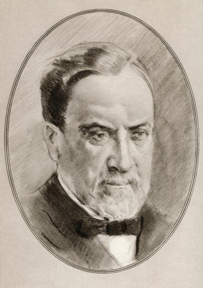 Louis Pasteur, z „Żywych biografii wielkich naukowców”. autorstwa Ross Gordon