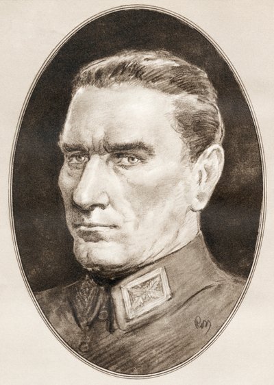 Mustafa Kemal Ataturk, z Żywych biografii słynnych mężczyzn autorstwa Ross Gordon