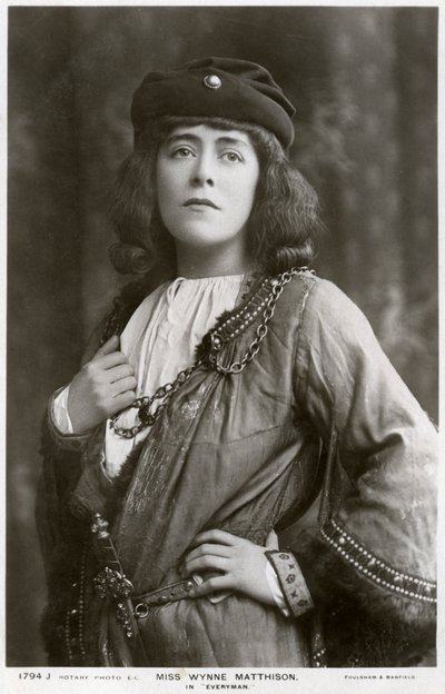 Edith Wynne Matthison, brytyjska aktorka, ok. 1907. autorstwa Rotary Photo
