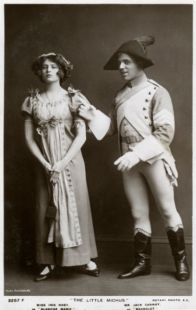 Iris Hoey i Jack Cannot, brytyjscy aktorzy, ok. 1908. autorstwa Rotary Photo