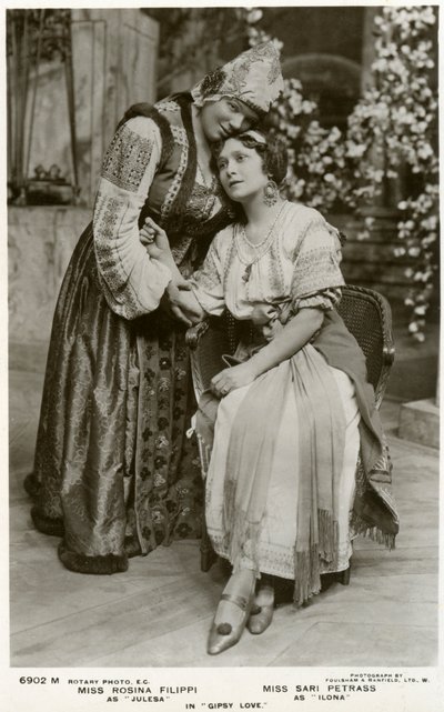 Rosina Filippi i Sari Petrass, aktorki, ok. 1912. autorstwa Rotary Photo