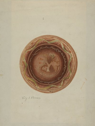 Talerz autorstwa Roy S. Brown