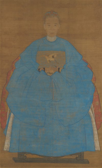 Portret Starej Damy, datowany na Xinyou 1561 lub 1621. autorstwa Ruan Zude