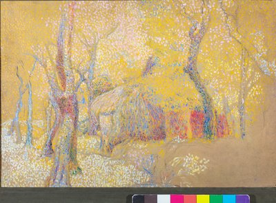 Stodoła na drzewach, ok. 1900-06 autorstwa Rubaldo Merello