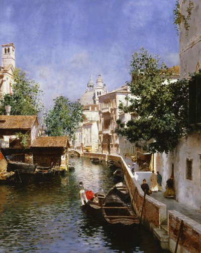 Scena weneckiego kanału autorstwa Rubens Santoro