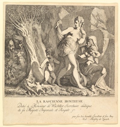 Wstydliwy Rascienne. autorstwa Rudolf Fussli