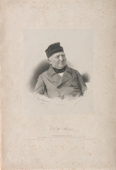 Friedrich Georg Wilhelm Wasilij Jakowlewich von Struve 1793-1864, 1857. autorstwa Rudolf Hoffmann