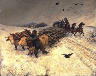 Przejażdżka saniami autorstwa Rudolf Koller