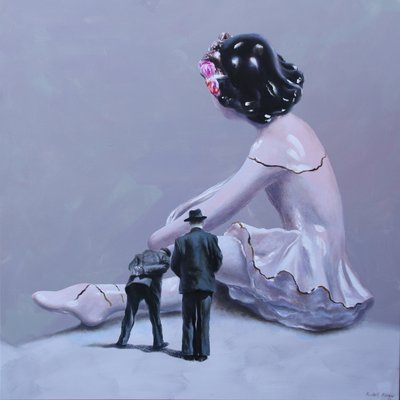 Tricky, 2022 (olej na płótnie) autorstwa Rudolf Kosow