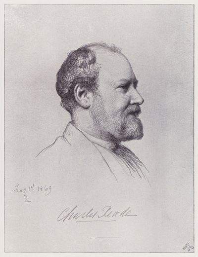 Charles Reade (lito) autorstwa Rudolf Lehmann