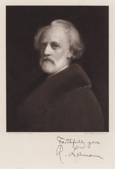 Rudolf Lehmann, Autoportret (lito) autorstwa Rudolf Lehmann