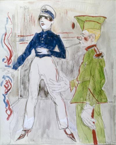 widowisko estradowe autorstwa Rudolf Schlichter