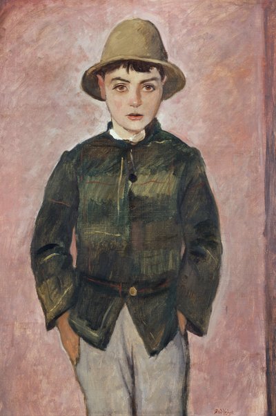 Country Boy, ok. 1928 (olej na płótnie) autorstwa Rudolf Vejrych