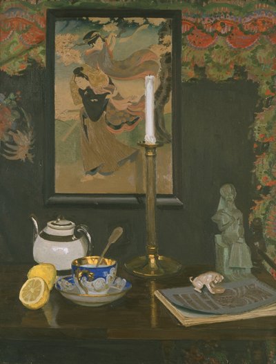 Martwa natura ze świecznikiem autorstwa Rudolf Vejrych