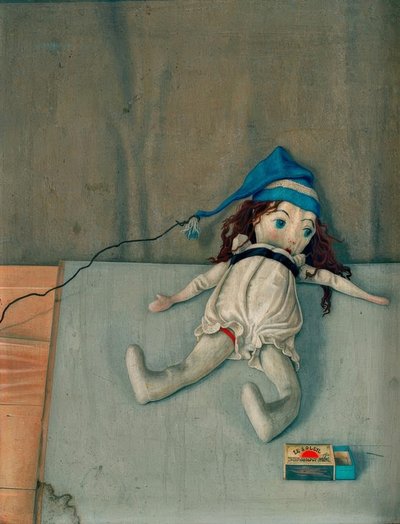 Lalka z pudełkiem zapałek autorstwa Rudolf Wacker