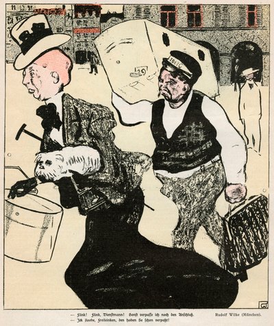 „Dama i Portier”, 1898 autorstwa Rudolf Wilke