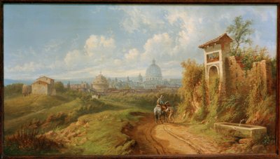 Widok na Rzym autorstwa Rudolf von Alt