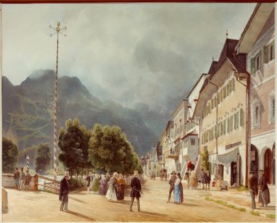 Esplanada w Ischl autorstwa Rudolf von Alt