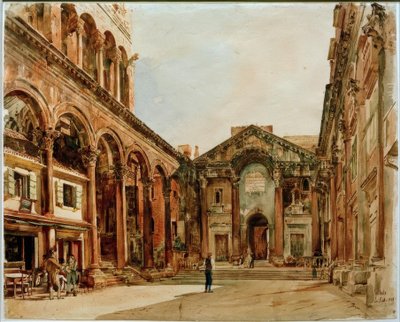 Pałac Dioklecjana autorstwa Rudolf von Alt
